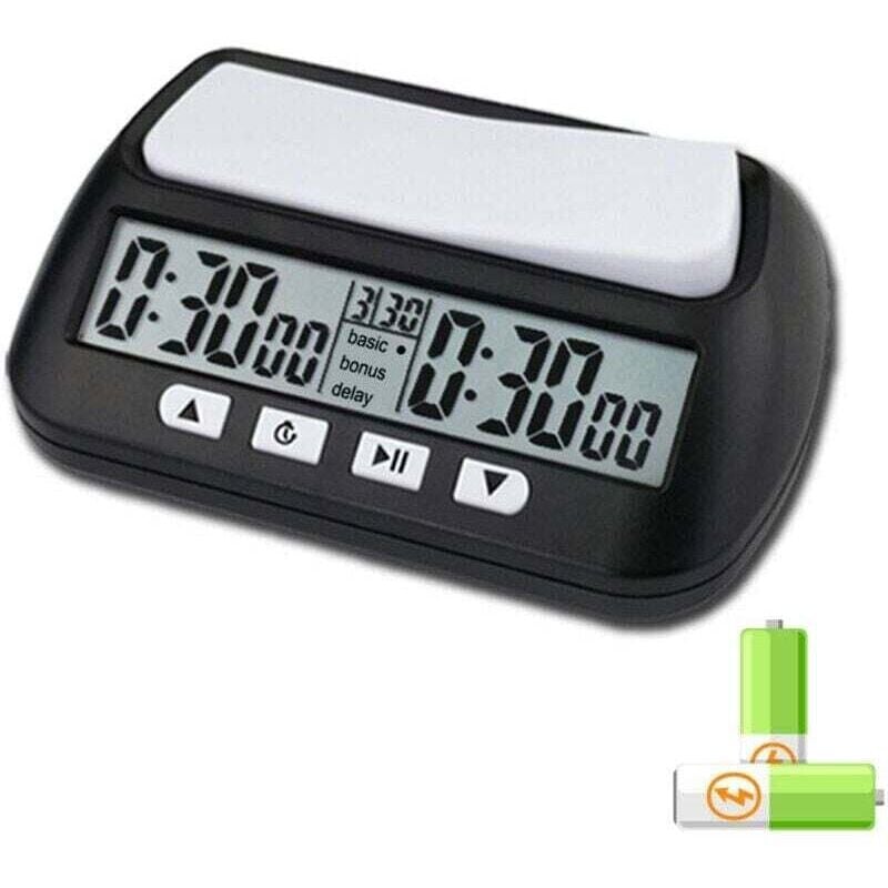 Professionelle, tragbare, multifunktionale 3-in-1-Schachuhr mit digitaler Schach- und Spielzeitfunktion