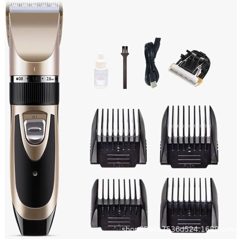 Professioneller Haarschneider für langes und dichtes Hundehaar, leiser, wiederaufladbarer elektrischer Haarschneider für Katzen und Hunde,