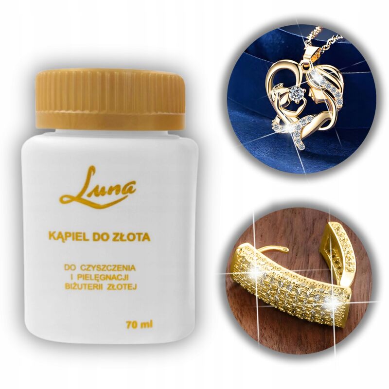 Professionelles Luna Goldbad Zur Reinigung Von Goldschmuck