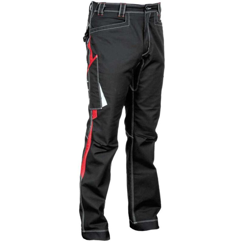 Profi Arbeitshose Cofra montijo schwarz/rot 48