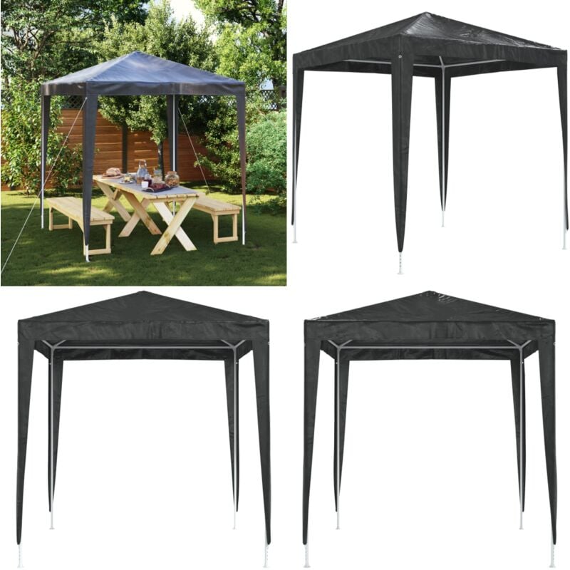 Vidaxl - Profi-Partyzelt 2x2 m Anthrazit - Outdoor Partyzelt - Gartenpavillon - Pavillon - Sonnensegel - Festivitätszelt - Home & Living