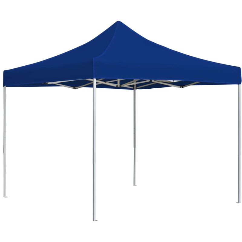 Profi-Partyzelt Faltbar Aluminium 2x2 m Blau Vidaxl
