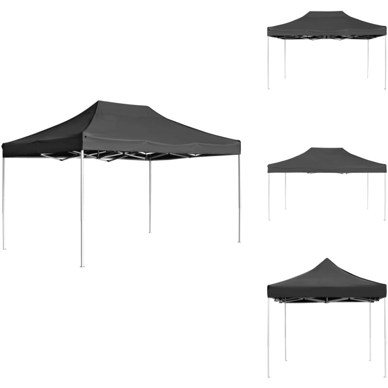 Vidaxl - Profi-Partyzelt Faltbar Aluminium 4,5x3 m Anthrazit - Outdoor Event Zelte - Gartenzelt - Partyzelt - Aluminium Partyzelt - Wasserfestes