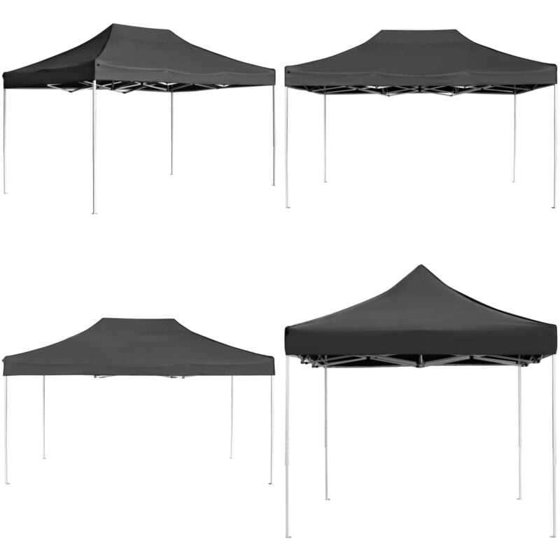 Vidaxl - Profi-Partyzelt Faltbar Aluminium 4,5x3 m Anthrazit - Outdoor Event Zelte - Gartenzelt - Partyzelt - Aluminium Partyzelt - Wasserfestes