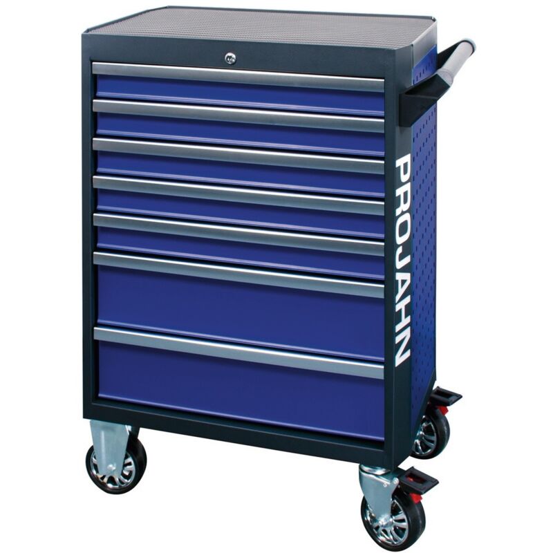 Projahn Bestückter Werkstattwagen GALAXY mit 7 Schubfächern und 148-tlg. Bestückung Blau/Anthrazit