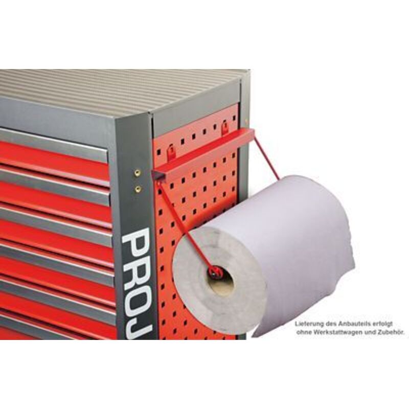 Zubehör Werkstattwagen mit Vierkantlochung Papierrollenhalter bis Rollenbreite 390 mm Schwarz - Projahn