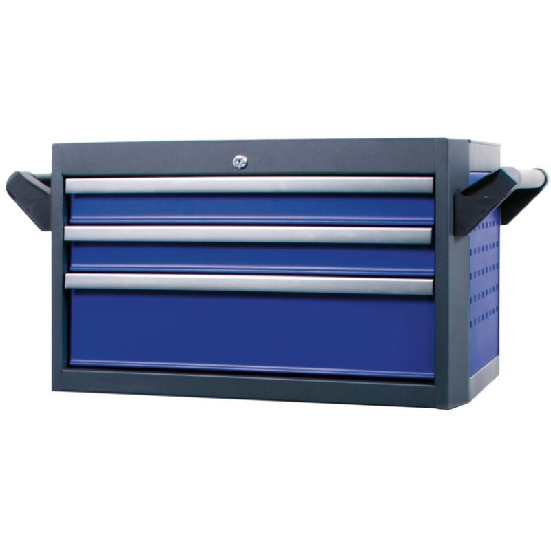 Werkstattwagenaufsatz für Werkstattwagen galaxy mit 3 Schubfächern Blau/Anthrazit - Projahn