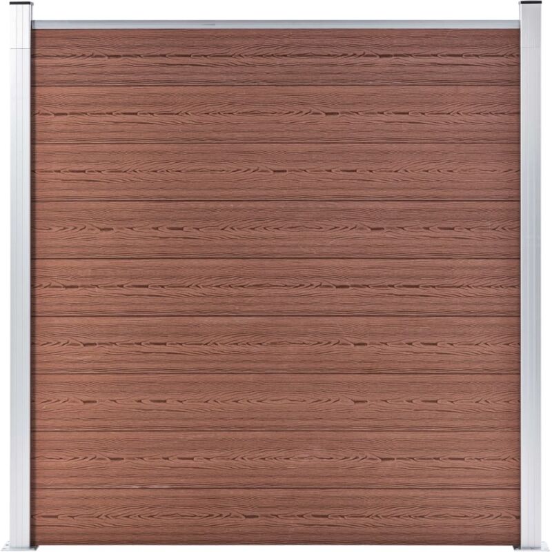 Prolenta Premium Gartenzaun WPC 180×186 cm Braun