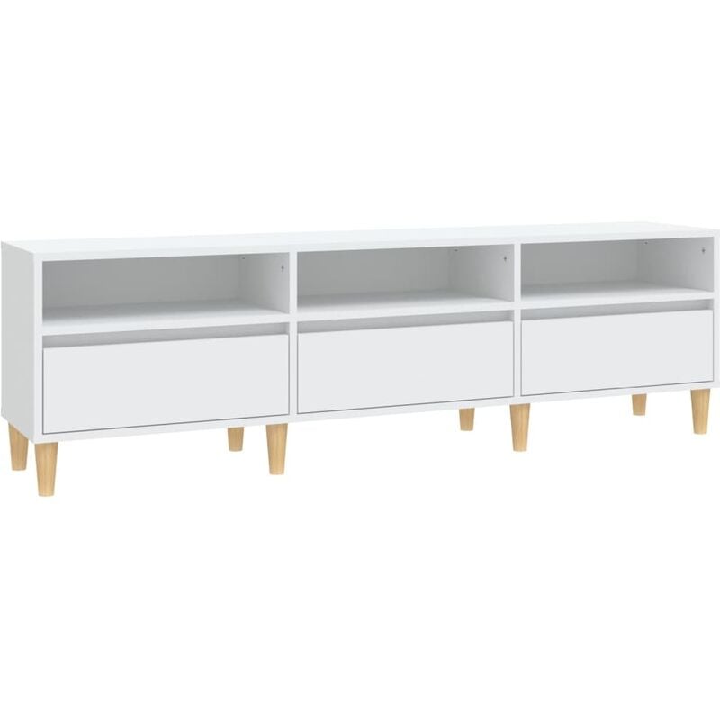 Jinlefu - TV-Schrank Weiß 150x30x44,5 cm Holzwerkstoff vidaXL