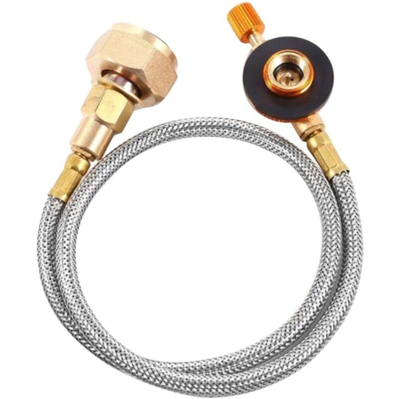 Propan-Zylinder-Schlauch-Adapter, Propan-Tank-Anschluss, Gas-Tank-Konverter, Ersatz für Outdoor-Camping