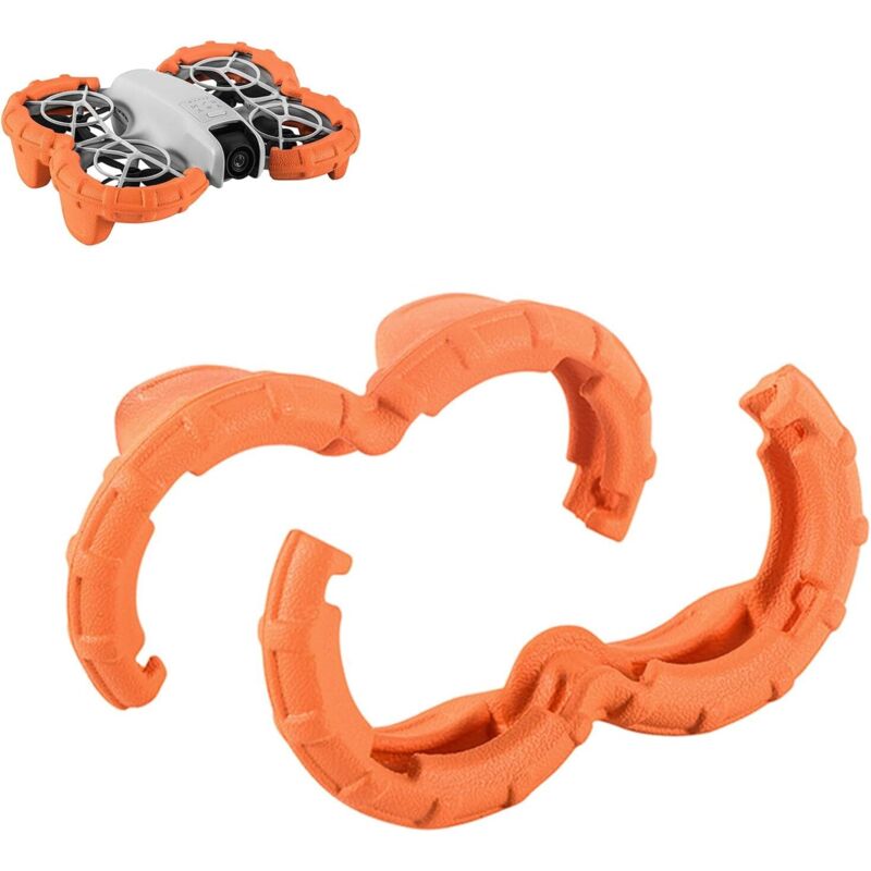 Propellerschutzringe, Antikollisionsringe kompatibel mit DJI NEO Drohne, Propellerblattschutzringe für DJI NEO Drohnenzubehör, orange