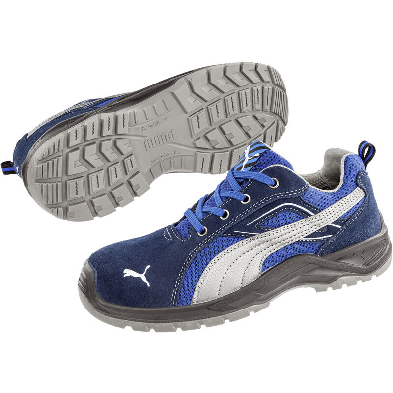 Puma Safety Shoes - puma Omni Blue Low src 643610-45 Sicherheitsschuh S1P Schuhgröße (eu): 45 Blau, Silber 1 St.