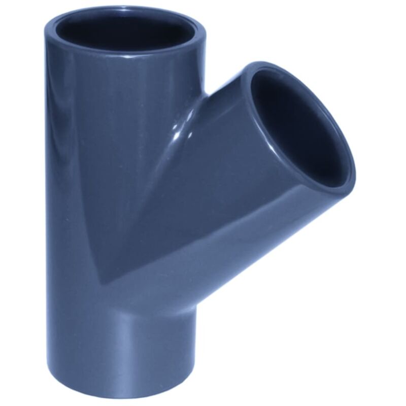 PVC Fittings, 45° T-Stück Muffe 25mm, PVC Klebefittings