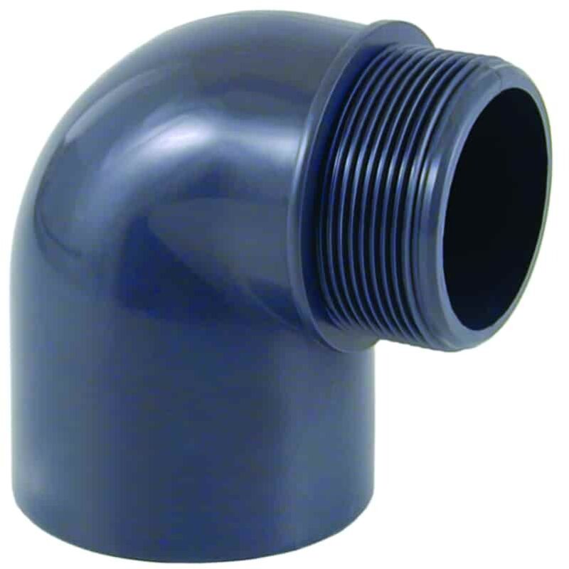 PVC Winkel 90 Grad, PVC-U Winkel, 63 mm x 2 Zoll, PN10