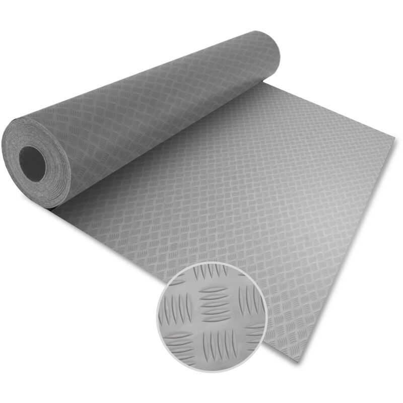 PVC-Bodenbelag Diamond Cut Grau 120 x 50 cm