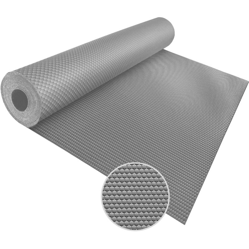 PVC-Bodenbelag Hexagon Grau 120 x 150 cm