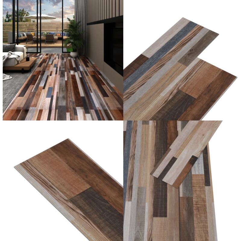 Vidaxl - PVC-Fliesen Selbstklebend 2,51 m² 2 mm Mehrfarbig - pvc Fliesen - Vinyl Bodenbelag - Selbstklebender Bodenbelag - Wohnraum Dekoration