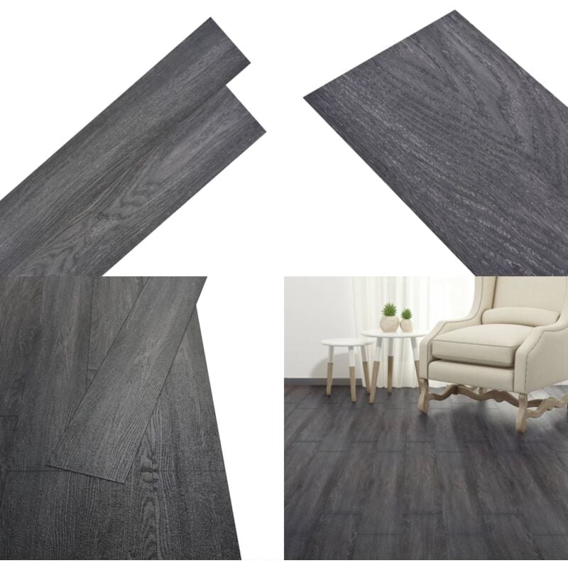 PVC-Fliesen Selbstklebend 5,02 m² 2 mm Schwarz und Weiß - PVC-Böden - Vinylboden - Klicklaminat - Designboden - Schwimmender Boden - Home & Living