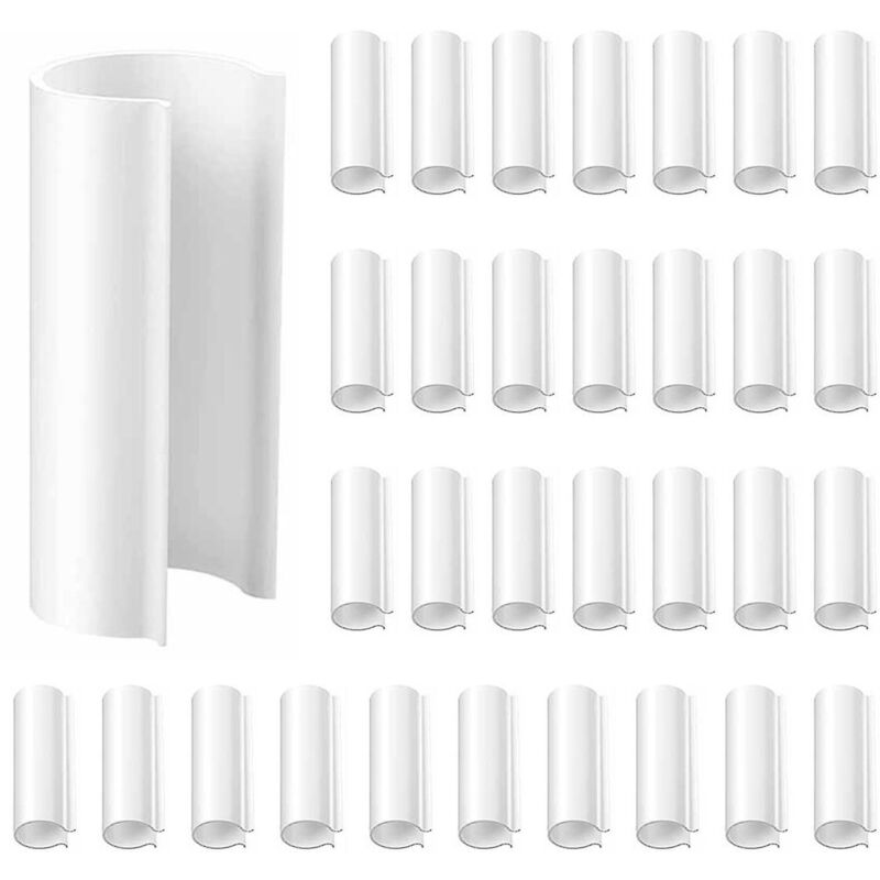 PVC-Gewächshaus-Rohrschelle, 19 mm, für Schutzrahmen, Gewächshaus-Membran, Schwimmbad