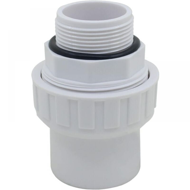 Cyslmuk - pvc Mischverbindung Verschraubung zum Anschrauben xa Klebegewinde Ende pvc Druckhülse Pumpe Sandfilter Schwimmbad O-Ring