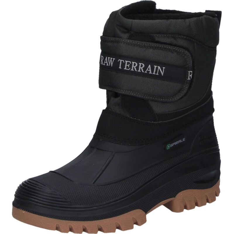 Spirale - Winterstiefel Gr.45 schwarz Nylon/PVC Webpelzfutter/Klettverschluss