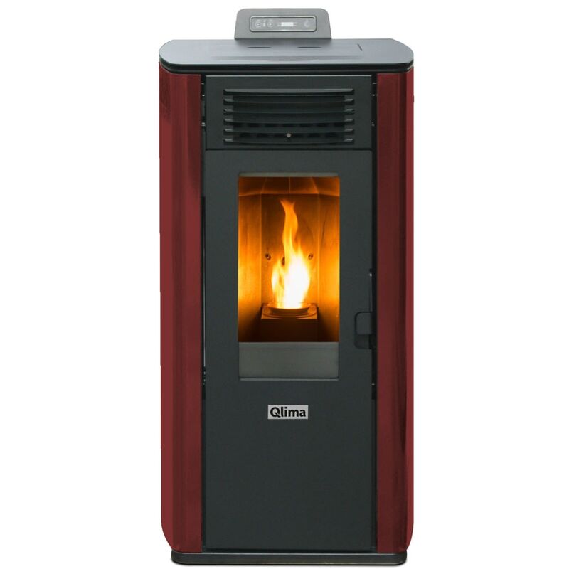 Fiorina 74 s-line Red Slim 8,24 kW Pelletofen - Qlima