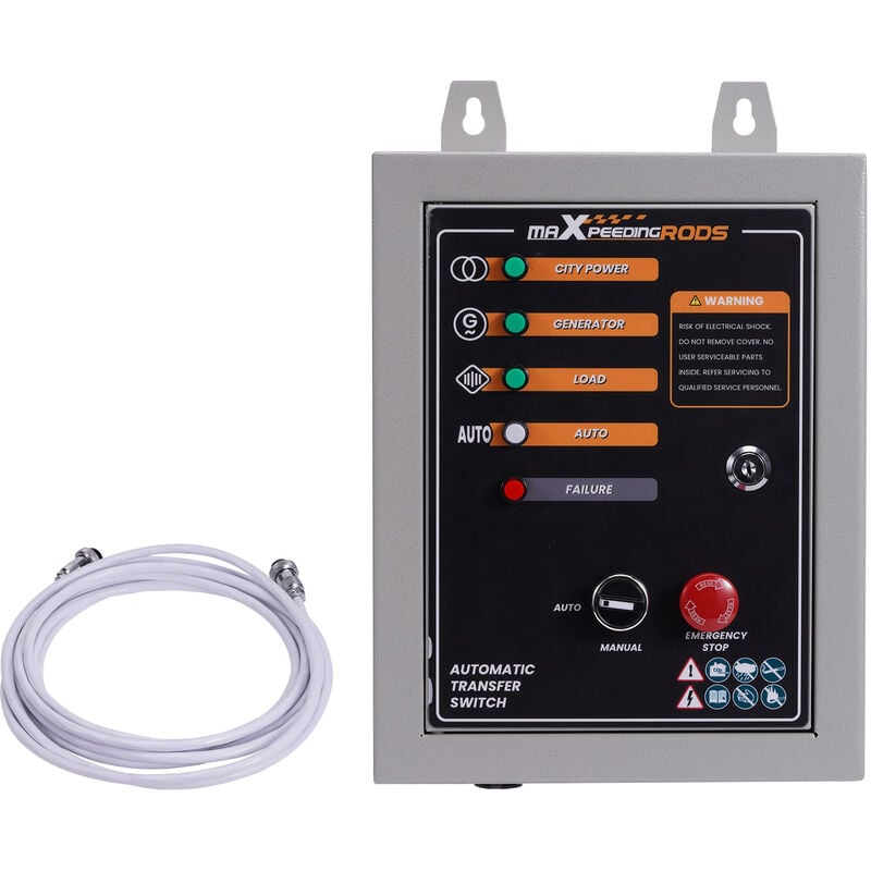 Automatischer Notstromumschalter Notstrom Umschalter ats Netz Stromerzeuger für Stromaggregat 7-Polig 50A 230V für Notstromaggregat Stromerzeuger