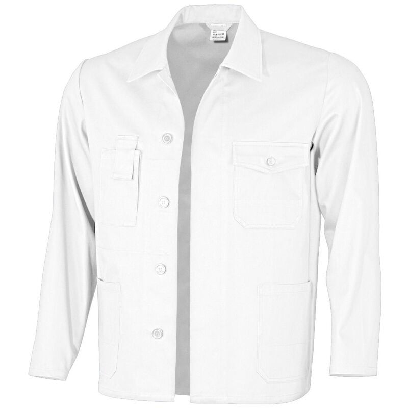 Qualitex Arbeitsjacke 'basic', Größe: 66, Farbe: weiß