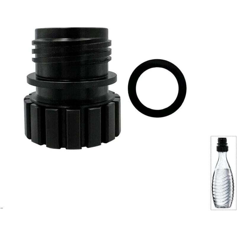 Adattatore per bottiglia di soda a collegamento rapido per Sodastream Steam Maker e bottiglia di cristallo da 0,7 l, tappo di ricarica per il