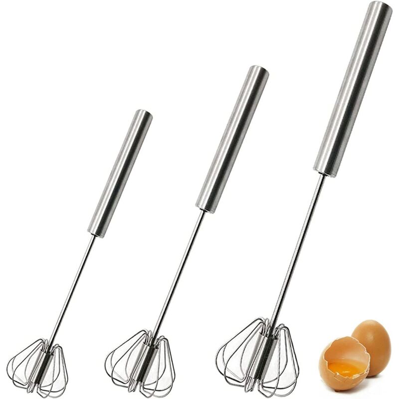 Bluedeer - Quirl Automatik Schneebesen Milchaufschäumer Manuell Handmixer Handrührer Drehbarer mit Drehautomatik Milchaufschäumer