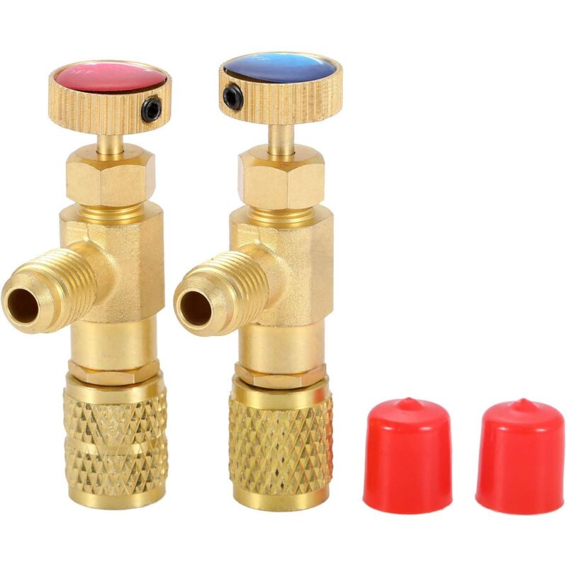 R12 R410 Kältemittel-Ladeventil, R12 R22 – 1/4 Zoll Stecker auf 1/4 Zoll Buchse, R410 – 1/4 Zoll Stecker auf 5/16 Zoll Buchse,