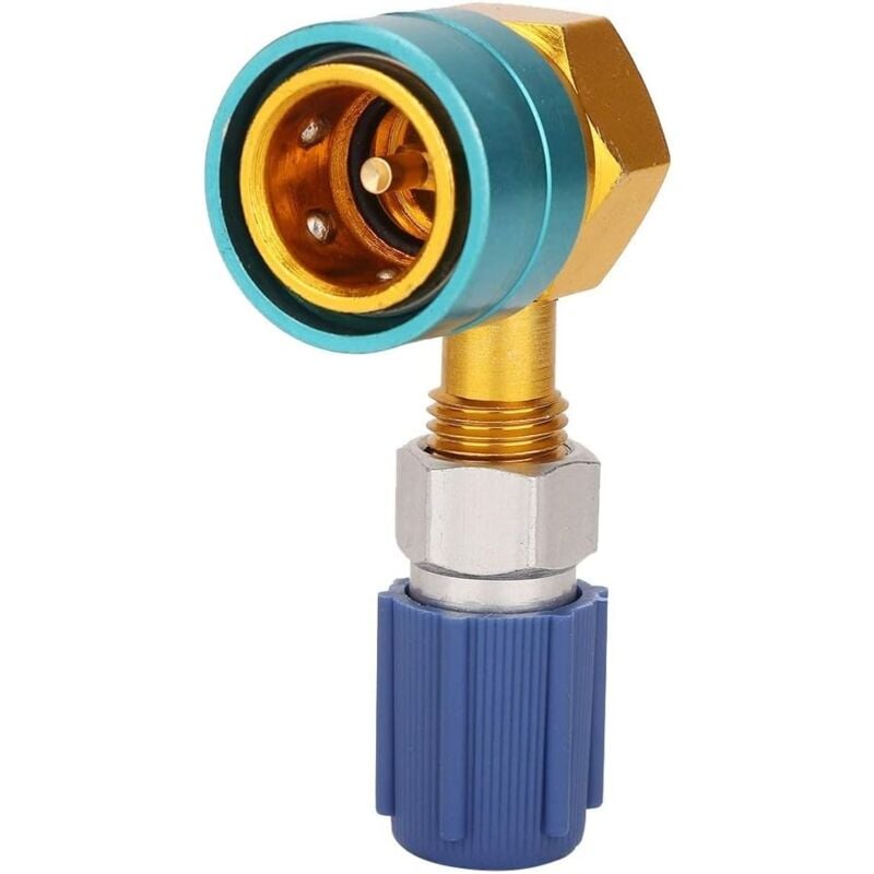 Aougo - R1234yf-Anschluss, Klimaanlagen-Kupplungsadapter – Low-Side-Schnellkupplungsadapter R1234YF auf R134A Auto-Klimaanlagen-Anschluss