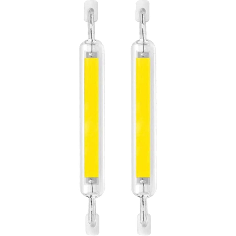 Cyslmuk - R7s LED-Lampe, 2er-Pack, 10 w, 78 mm, dimmbar, doppelseitig, LED-Lampen, Ersatz für 80 w Halogenlampe, 120 v, Typ j, R7s, Flutlicht, 6000