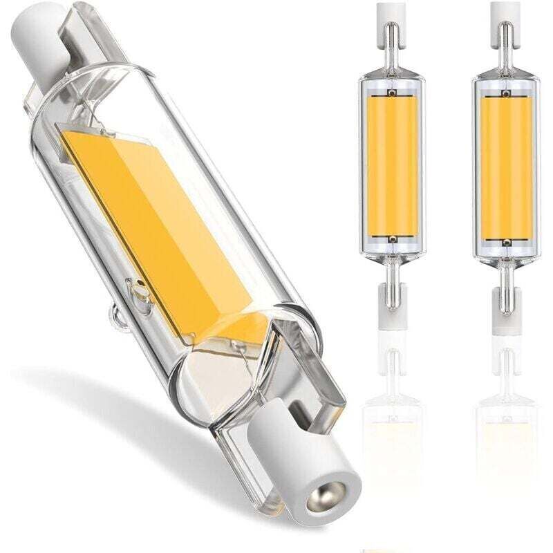 R7s LED-Lampe – 78 mm dimmbare R7S LED-Lampe, 10 W R7S COB LED-Lampe, 78 mm hohe Helligkeit, Kaltweiß (6000 K), 600 lm, 360°-Abstrahlwinkel, 220–240