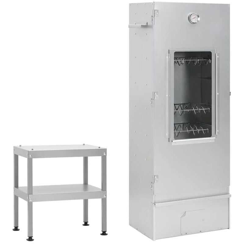 Vidaxl - Räucherofen mit Tisch Verzinkter Stahl