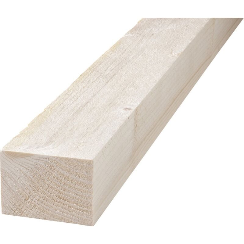 Sicashop - Rahmen Fichte/Tanne feiner Sägeschnitt 2000 x 58 x 58 mm Balken Bauholz Holz