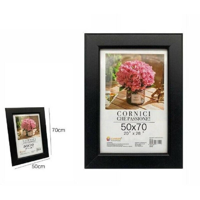 Trade Shop - FOTORAHMEN FOTOHALTER FOTOGRAFIE GEMÄLDE LEINWÄNDE POSTER 50 X 70 CM SCHWARZ 68659 -