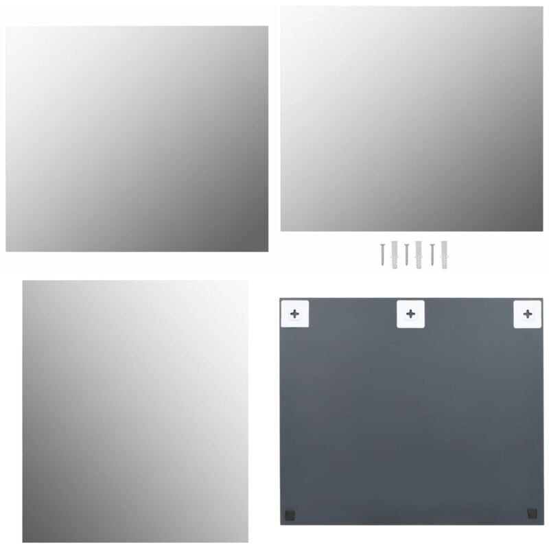 Rahmenloser Spiegel 70x50 cm Glas - Wandspiegel - Spiegel - Glas - Ovaler Spiegel - Großer Spiegel - Home & Living
