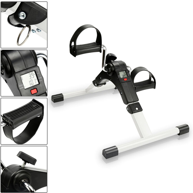 Randaco Mini Bike Heimtrainer, Fahrrad Beintrainer mit LCD-Display, Pedaltrainer Faltbares, Fahrradtrainer Einfach zu Bedienen.