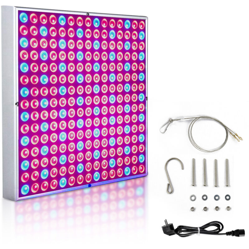 Randaco Pflanzenlampe Vollspektrum 225 LEDs 15W Pflanzenlicht Zimmerpflanzen Wachstumslampe Grow Lampe