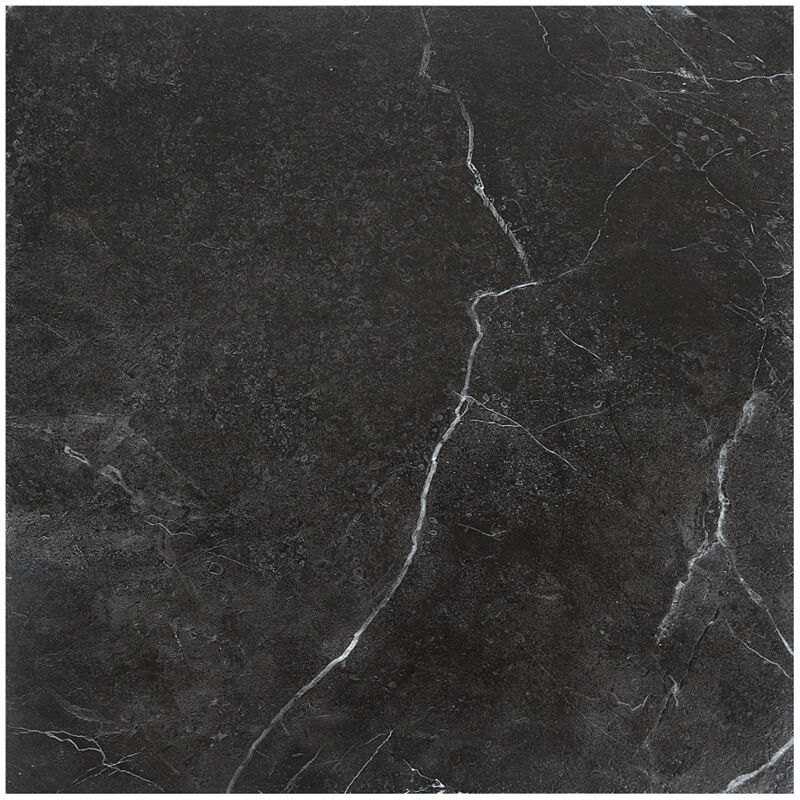 Randaco PVC Bodenbelag - Selbstklebende Fliesen - Betoneffekt - 30 cm x 30 cm x 1,5 mm - Dicke 1,5 mm - Schwarz -ca.2m² / 22 Fliesen