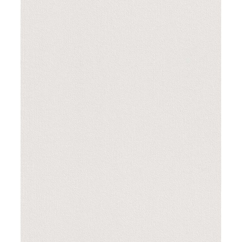 Rasch - Vliestapete 415346 home Style uni weiß 10,05 x 0,53 m Tapeten