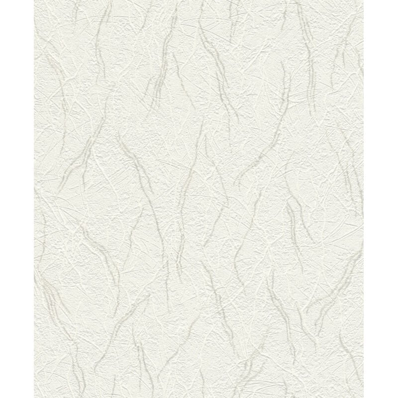 Rasch - Vliestapete 470703 Selection putzstruktur weiß 10,05 x 0,53 m Tapeten