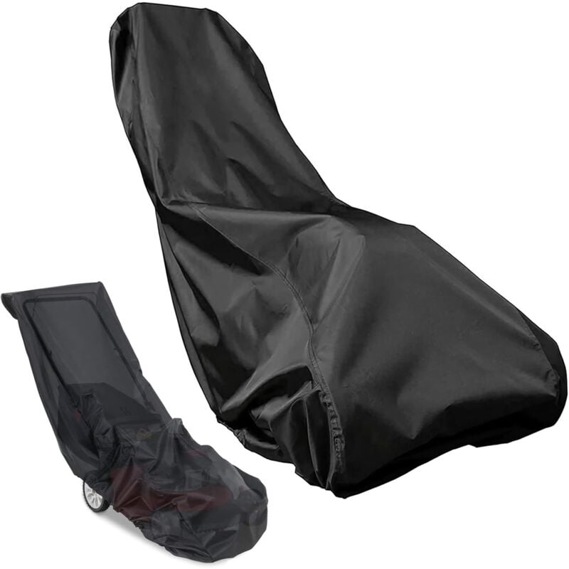 Rasenmäher-Abdeckung, 210D Oxford, wasserabweisend, für den Außenbereich/Innenbereich, Rasenmäher-Abdeckung mit Kordelzug und Aufbewahrungstasche,