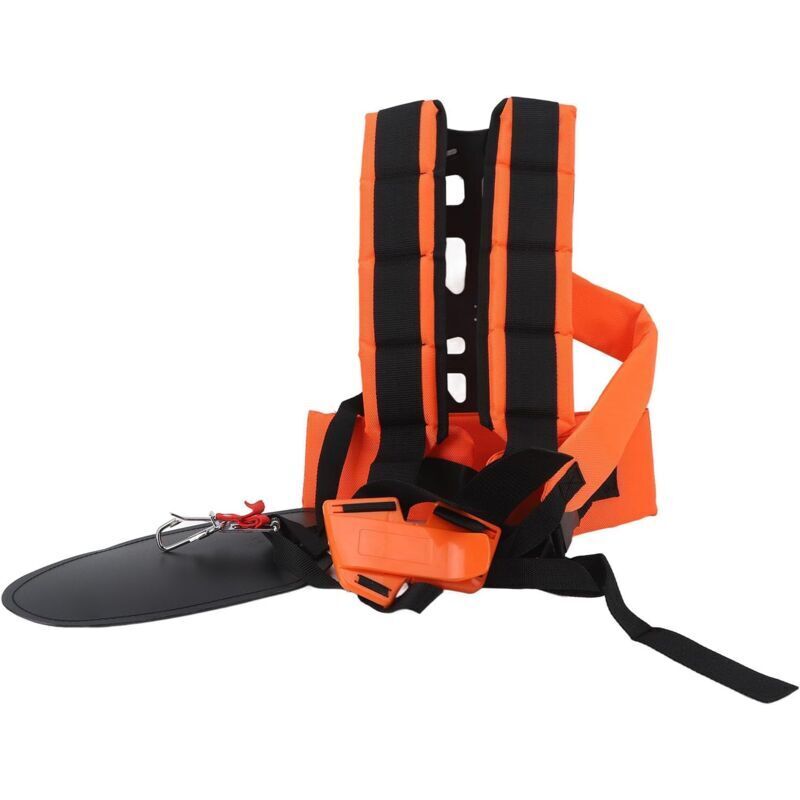 Rasenmäher-Doppelgurt, bequemer, verstellbarer Kraftgurt, praktischer, bequemer Schultergurt, Rasenmäher-Doppelschultergurt für Freischneider oder