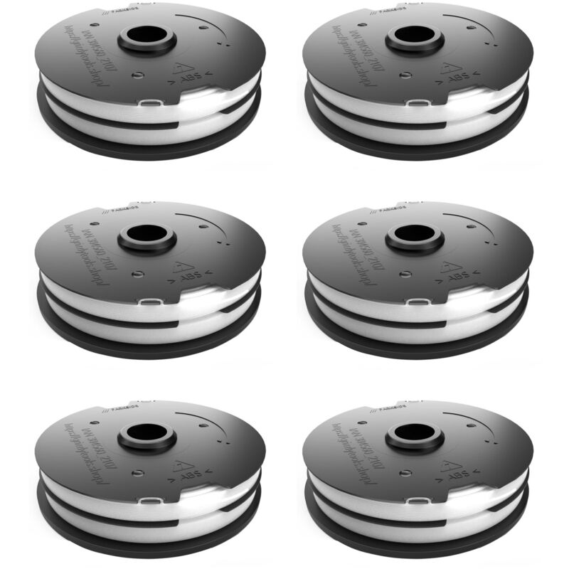 Rasentrimmer-Fadenspule Ersatz Fadenspule Doppelfadenspule mit Nylonfäden für lidl Parkside Akku Rasentrimmer prta 20-Li B2 und prta 20-Li C3 6