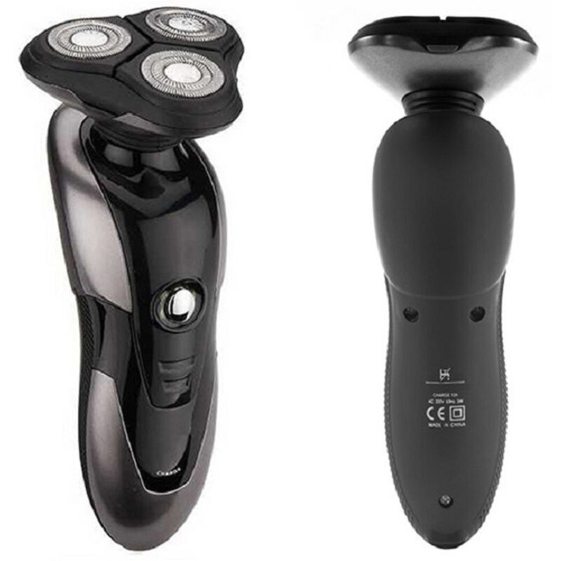 Trade Shop Traesio - Trade Shop - 678 elektrischer 3D wiederaufladbarer rasierer 3 verstellbare köpfe barttrimmer für männer -