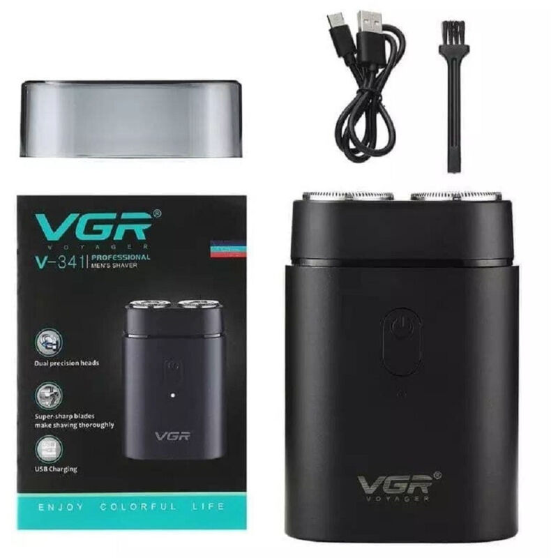 Trade Shop - professioneller elektrischer herrenrasierer tragbarer wasserdichter barttrimmer vgr V-341 -