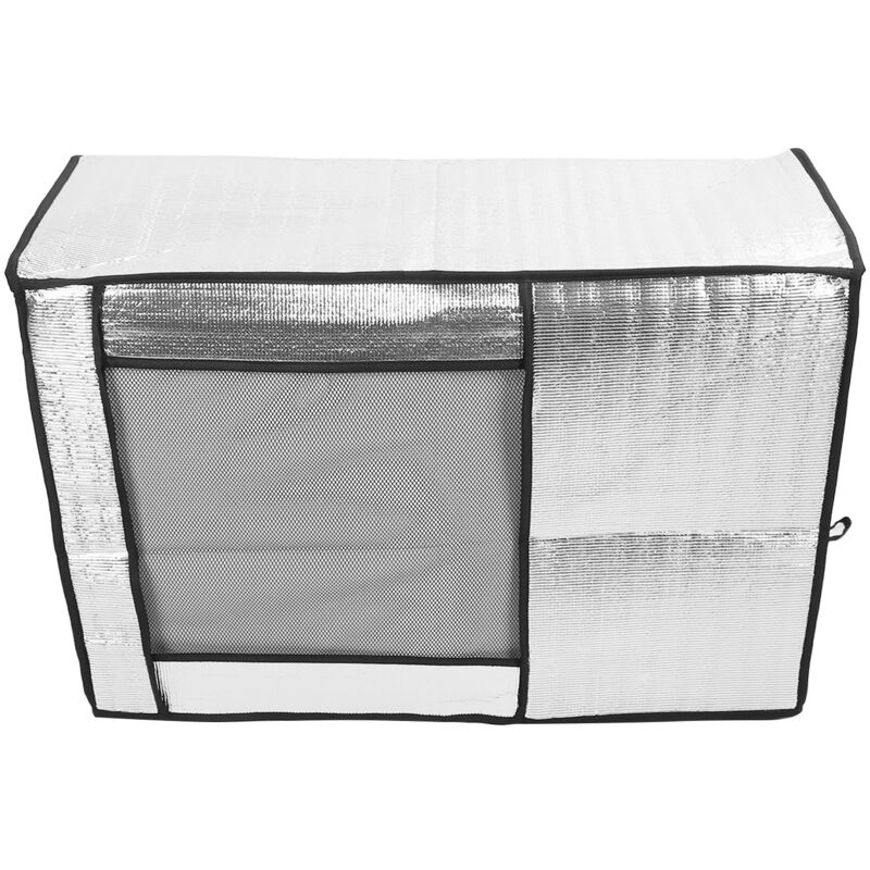 RASTKY Premium Silberne Klimaanlagenabdeckung - Staubschutzhülle aus Aluminium für Plotter, wasserdicht (80 x 30 x 57 cm / 31,5 x 11,8 x 22,4 Zoll)