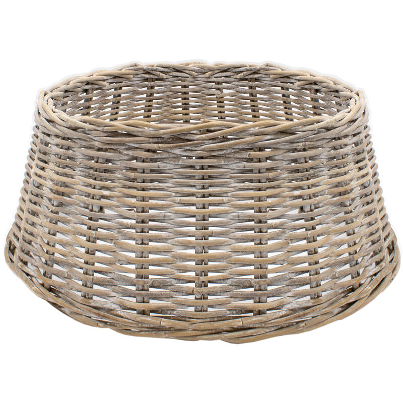 Rattan Weihnachtsbaumrock aus Weide 60 cm - natur hell - Abdeckung für den Christbaum Ständer - Weihnachtsbaum Decke Baum Kragen Tannenbaum Rock
